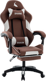 שוק ריהוט כיסא משחקים Shark (חום כהה)
