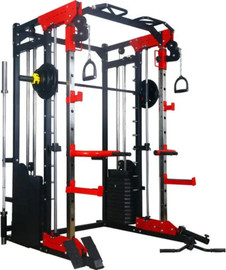Fitbander מתקן קומבו ביתי 150 ק"ג משקל מובנה דגם H84 - מכשיר משולב סמית משין & קרוסאובר & פולי