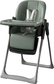 Minigo כיסא אוכל מרופד לתינוק עולה ויורד,גב מתכוונן מינגו צבע: ירוק