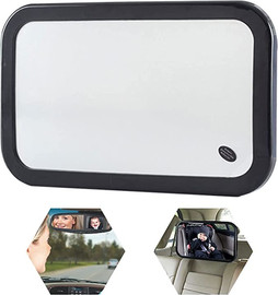 Minigo מראה אחורית מתכווננת רחבה מאוד לצפייה בתינוק במושב בטיחות/סלקל BE CARE