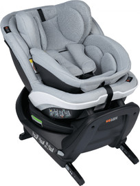 BeSafe כיסא בטיחות Turn B מסתובב 360 עם הגנת Shell ייחודית לניו בורן ובד נושם - Peak Mesh צבע ריפוד אפור בהיר