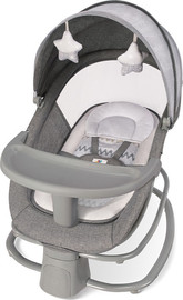 Minigo נדנדה אלקטרונית + טרמפולינה 4 ב 1 + חיבור USB אפור  עד 18 ק"ג!!!