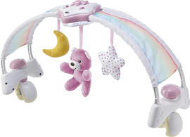 Chicco מובייל מוזיקלי / קשת צעצועים קשת בענן - Rainbow Bed Arch ורוד