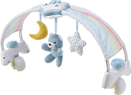 Chicco מובייל מוזיקלי / קשת צעצועים קשת בענן - Rainbow Bed Arch תכלת