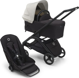 Bugaboo עגלת בוגבו דרגונפליי Bugaboo Dragonfly צבע ‏‏מרכב‏ שחור, ‏‏עריסה וטיולון שחור, גגון לבן מיסטי