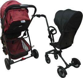 Baby Safe טרמפיסט צד עם מושב לעגלה ו 4 גלגלים COZY UPTOWN DELUXE
