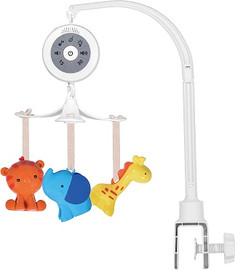 Minigo מובייל מוזיקלי דיגיטלי למיטת תינוק דגם  Safari Friends