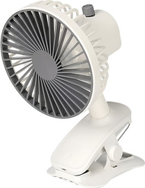 Minigo מאוורר עם קליפס חזק, ראש מתכוונן וטעינת USB. מתאים לעגלה, מיטה, שולחן, טיולים וחדרי שינה.