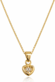 Shanti Gold תליון לב עדין זהב משובץ יהלום טבעי