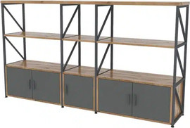Office Royal כוננית מדפים מעוצבת LINE 033