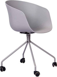 Office Royal כסא אירוח – דגם קתרין פלסטיק עם גלגלים