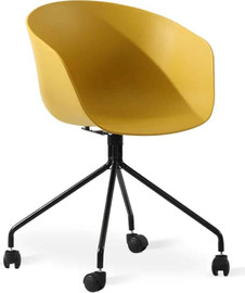 Office Royal כסא אירוח – דגם קתרין פלסטיק עם גלגלים