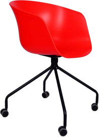 Office Royal כסא אירוח – דגם קתרין פלסטיק עם גלגלים