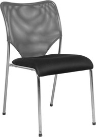 Office Royal כסא אירוח – דגם מיאמי רשת ללא ידיות צבע שחור