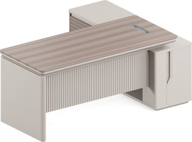 Office Royal שולחן מנהלים מודרני עם יחידת אחסון דגם MATRIX - 180-סמ