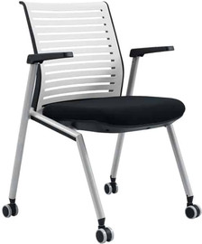 Office Royal כסא אירוח – דגם גלובאל ידיות וגלגלים
