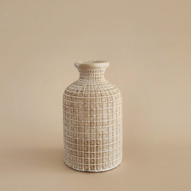 DECOROZ אגרטל בטון 15x8 ס"מ | GRID