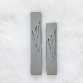 DECOROZ בית מזוזה אפור רחב 15 ס"מ | Cement
