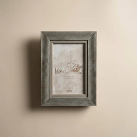 DECOROZ מסגרת עץ דגם חריצים GRAY