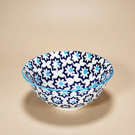 DECOROZ קערית קרמיקה Blue Blossom