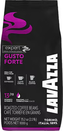 LAVAZZA 1 ק"ג פולי קפה לוואצה גוסטו פורטה Lavazza Gusto Forte
