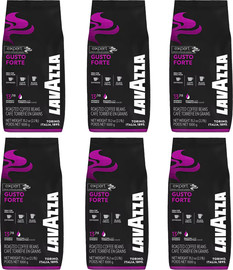 LAVAZZA 6 ק"ג פולי קפה לוואצה גוסטו פורטה Lavazza Gusto Forte