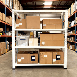 מוגרבי סט מדפי מתכת 4 קומות ZEUS JUMBO Kit – אורך 90 ס"מ | עומק 40 ס"מ | גובה 200 ס"מ