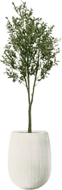 Garden Accessoirs עץ זית מלאכותי 1.8 מטר כולל כד סנטוריני לבן גובה 40 ס"מ