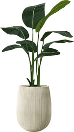 Garden Accessoirs ציפור גן עדן 1.2 מטר כולל כד סנטוריני קרם גובה 40 ס"מ