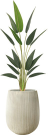 Garden Accessoirs ציפור גן עדן 1.5 מטר עמיד UV כולל כד סנטוריני קרם גודל 40 ס"מ