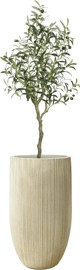 Garden Accessoirs עץ זית מלאכותי 1.2 מטר כולל כד סנטוריני גבוהה קרם גובה 62 ס"מ