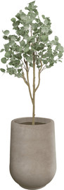 Garden Accessoirs עץ אקליפטוס מלאכותי 1.5 מטר כולל כד פיראוס אבן גובה 70 ס"מ
