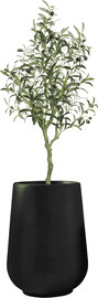 Garden Accessoirs עץ זית מלאכותי 1.2 מטר כולל כד פיראוס שחור גובה 55 ס"מ