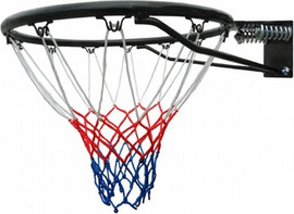 צמפיון ספורט טבעת סל שחורה 45 סמ עם קפיצים ורשת DUNK M816