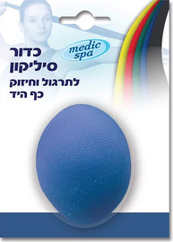צמפיון ספורט כדור סיליקון medic spa לפיזיותרפיה כחול- בינוני