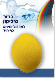 צמפיון ספורט כדור סיליקון medic spa לפיזיותרפיה צהוב-רך במיוחד