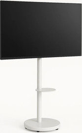 Lumi מעמד מעוצב עם גלגלים סמויים עד 86 בצבע לבן AL75W