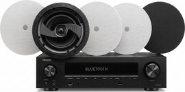 DENON סט קולנוע ביתי מושלם רסיבר ורמקולים שקועים