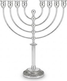 IDITA 925 חנוכייה חברון כסף סטרלינג 925 עיצוב מסורתי