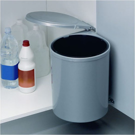 Brabantia פח נשלף מתחת לכיור - פח עגול לדלת ארון מטבח