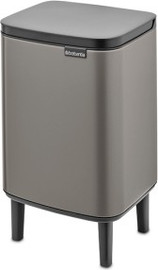 Brabantia פח אשפה לשירותים BO ברבנטיה 7 ליטר, פלטינום Brabantia