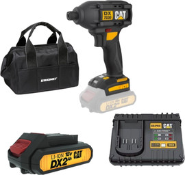 CAT מברגת אימפקט 18V + סוללה 2AH ותיק נשיאה