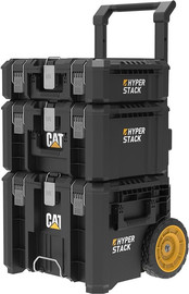 CAT סט ארגזים מודלרי 3 קומות על גלגלים CAT