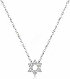 LA MILA שרשרת מגן דוד כסף 925 - My David star