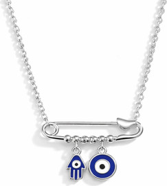 LA MILA שרשרת חמסה כסף 925- Alma Necklace