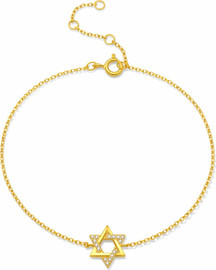 LA MILA צמיד זהב מגן דוד-  Eden Bracelet