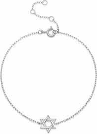 LA MILA צמיד כסף 925 מגן דוד-  Eden Bracelet
