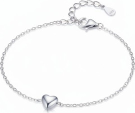 LA MILA צמיד לב כסף 925-Ali’s Bracelet