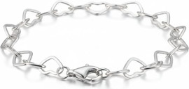 LA MILA צמיד לב כסף 925- Nona's Hearts bracelet