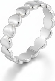 LA MILA My Silver Heart טבעת כסף 925 - מידה 57